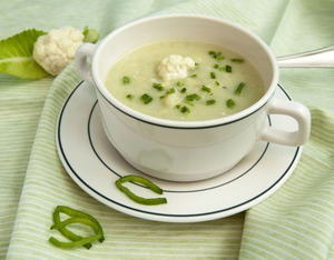 Изображение к рецепту дюкан Суп из цветной капусты