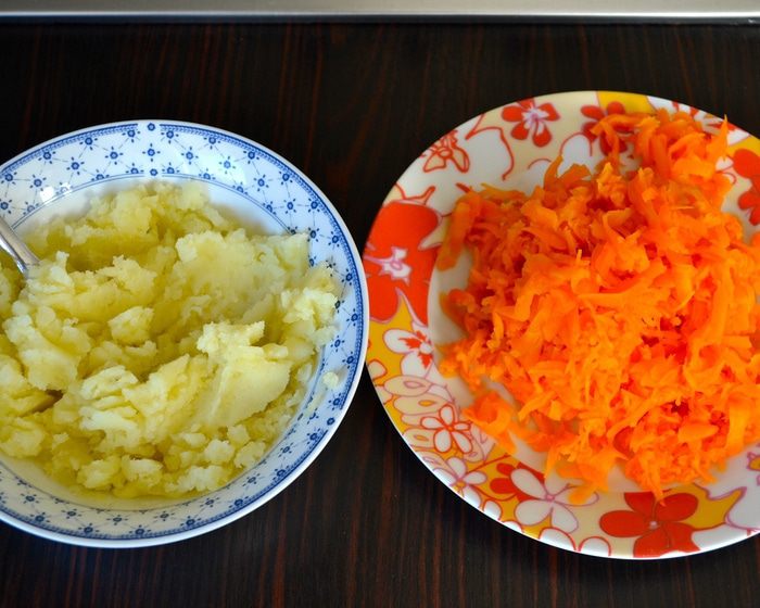 Морковная мини-запеканка