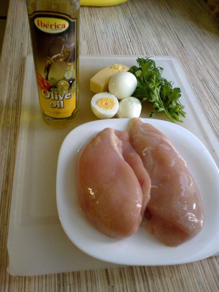 Паровые куриные кармашки с начинкой