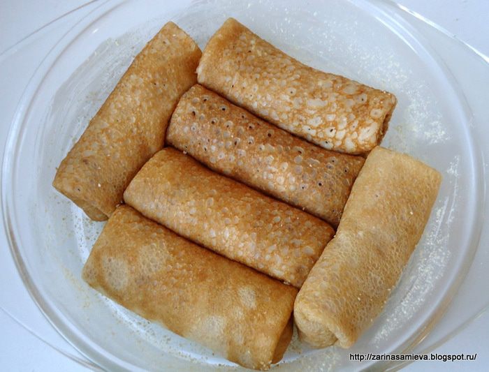 Налистники с квашеной капустой