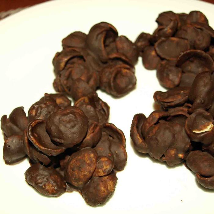 Песочные шоколадные розы