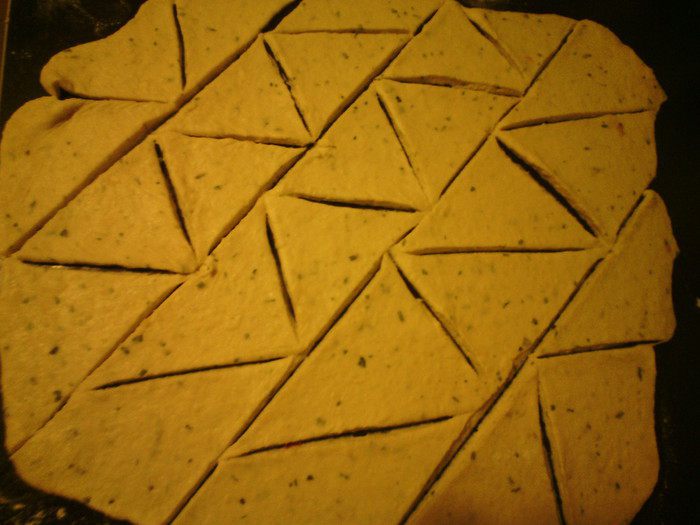 Пирожки с сосисками