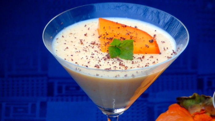 Панна-котта с хурмой