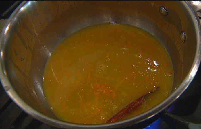 Апельсиновый кекс с орехами и медом 