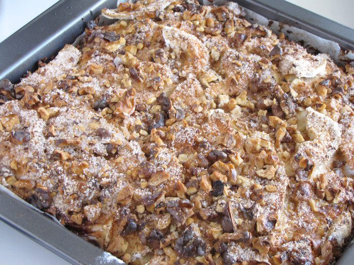 Яблочно-ореховый пирог