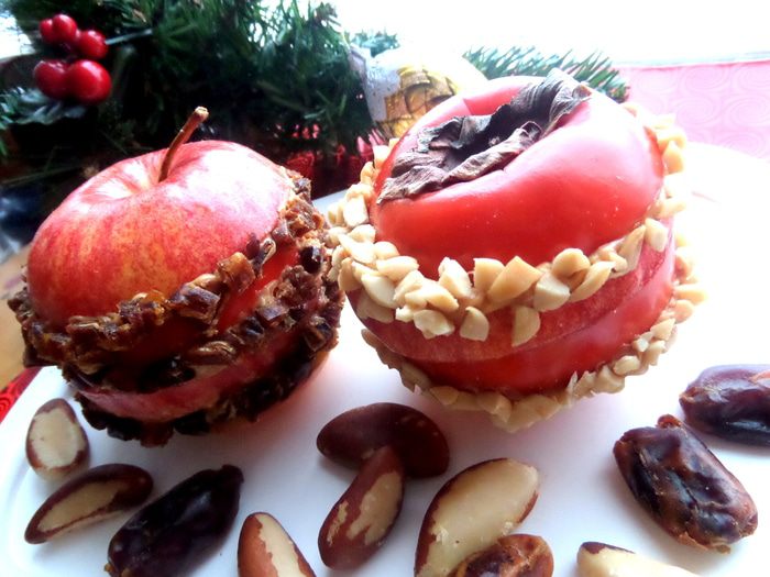 Новогодние сэндвичи из фруктов