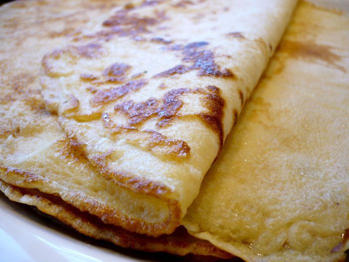 Блинный пирог с брусникой и яблоками &amp;quot;Весенний день горяч и золот&amp;quot;