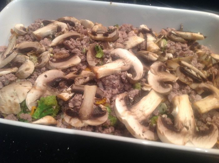 Гратен с цветной капустой и брокколи