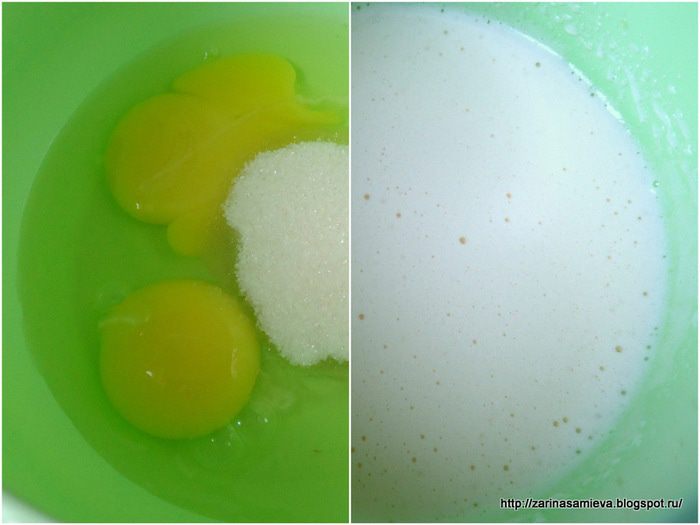 Черемуховые блины со сметанно-лимонным соусом