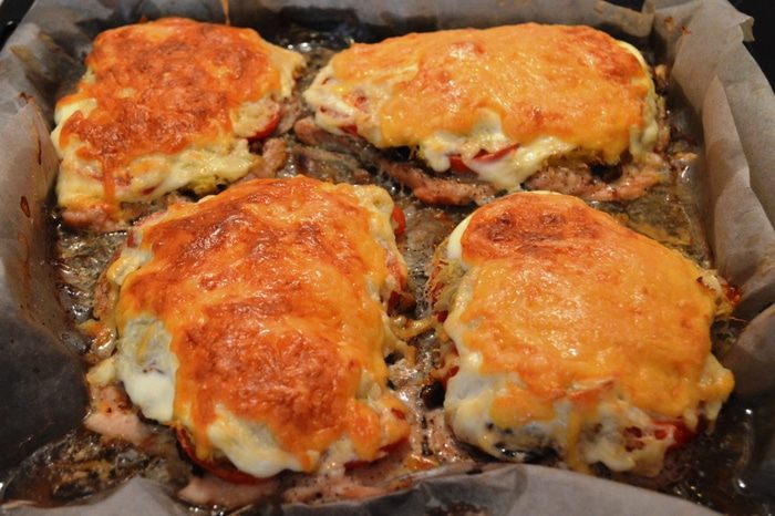 Куриная грудка под овощной шубкой