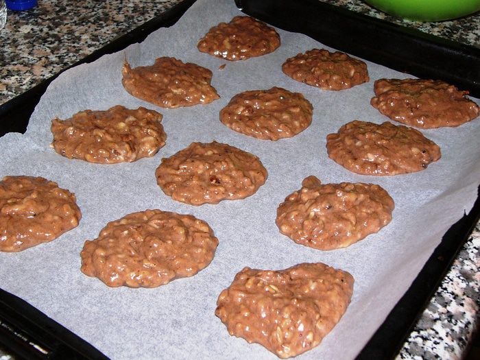 Мягкое банановое печенье с семечками