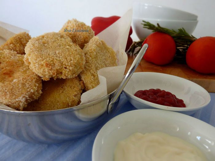 Запеченные куриные наггетсы