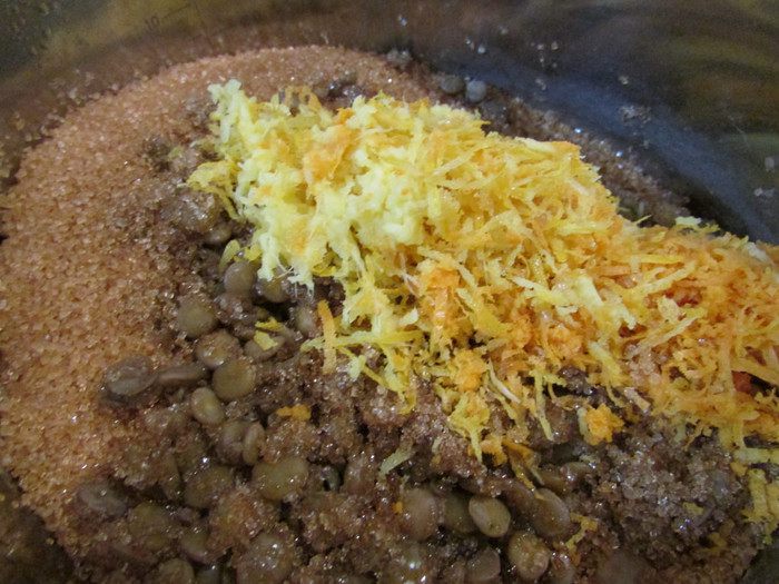 Чечевичный джем с орехами