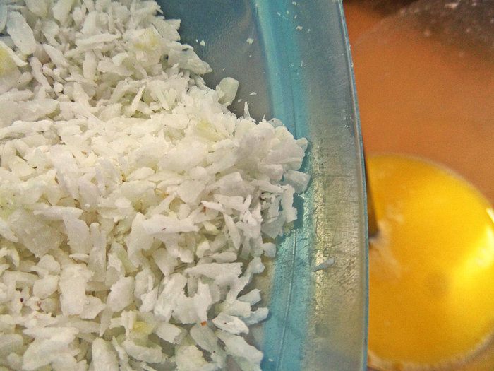 Блины с кокосом под апельсиновым соусом