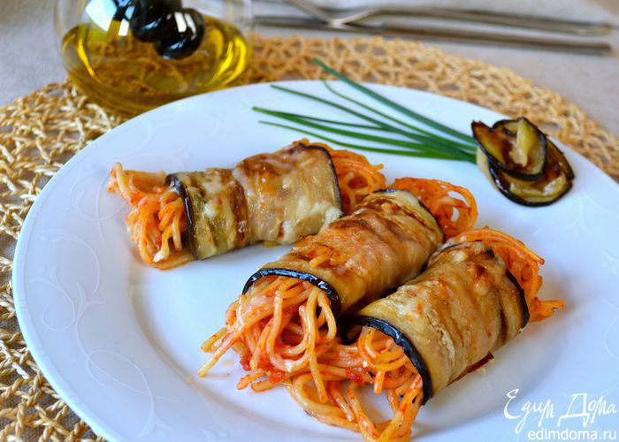 Паста в песочных корзиночках