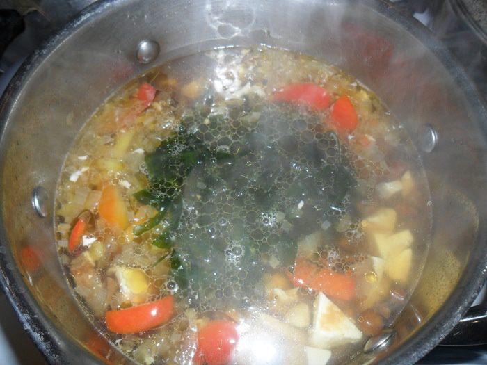 Мисо суп с опятами