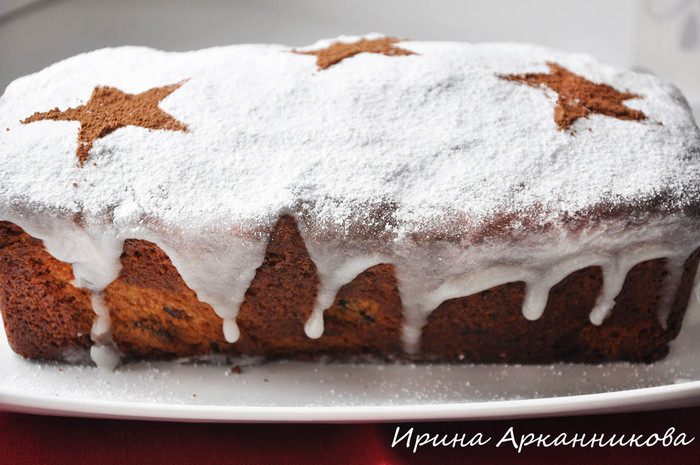 Рождественский кекс с коньяком, цукатами и сухофруктами