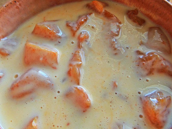 Закуска с курицей и сыром в тортилье