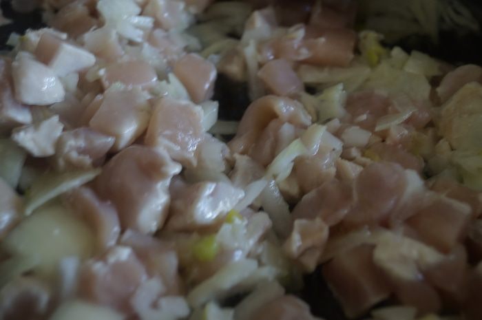 Киш с курицей из теста фило