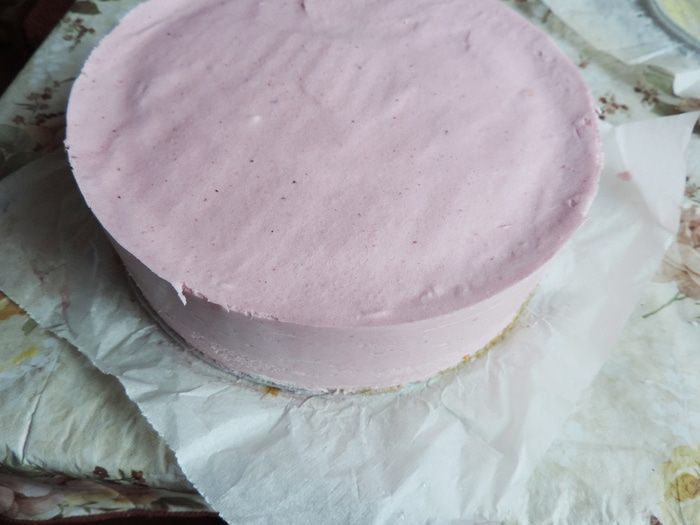 Клюквенный торт-мусс с миндальным пралине &amp;quot;Праздничный&amp;quot;