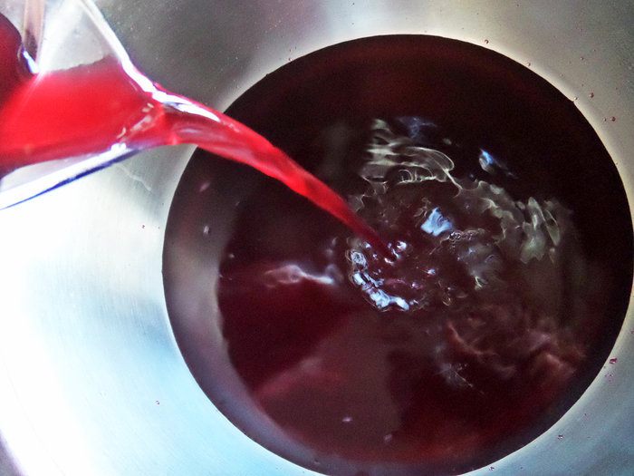 Черничный мусс под сливками