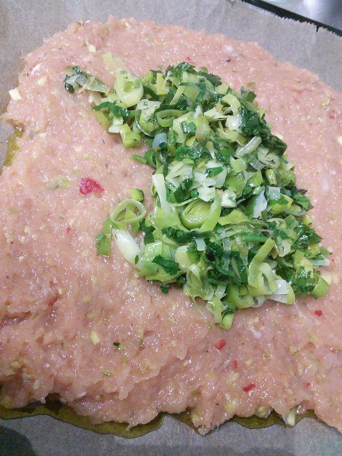 Куриная запеканка с цукини 