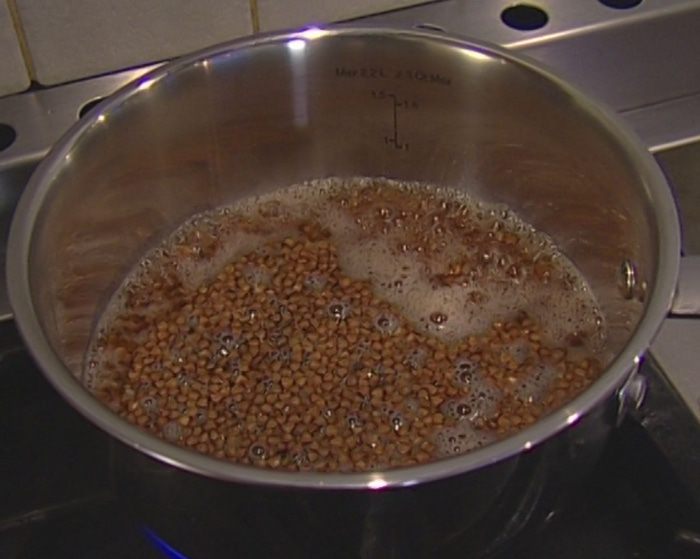 Гречневая запеканка с творогом и курагой 