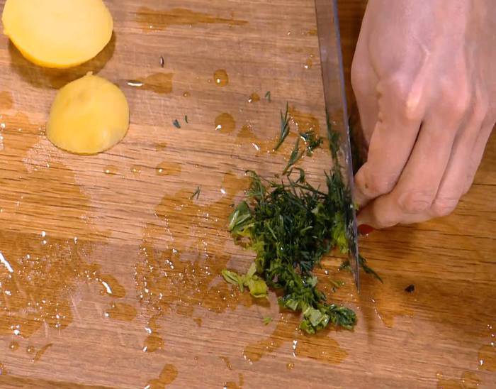 Семга с картофелем в медовой глазури 