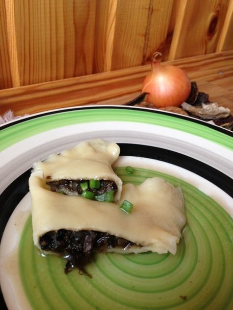 Грибной суп с ушками