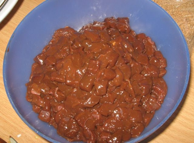 Куриные оладьи с печенью