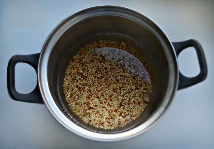 Овощной салат с киноа