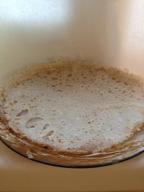 Локшины (старинное белорусское блюдо из крахмальных блинчиков)