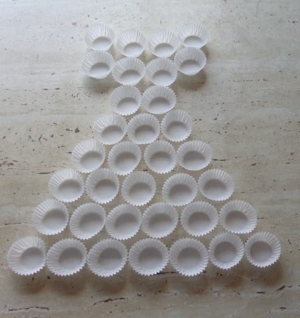 Торт из капкейков &amp;quot;Платье для принцессы&amp;quot;