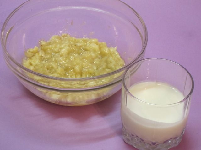 Банановый кекс с маком