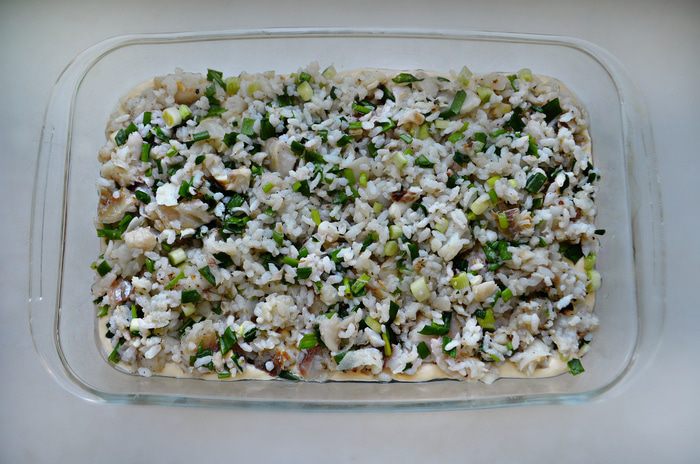 Рыбный заливной пирог