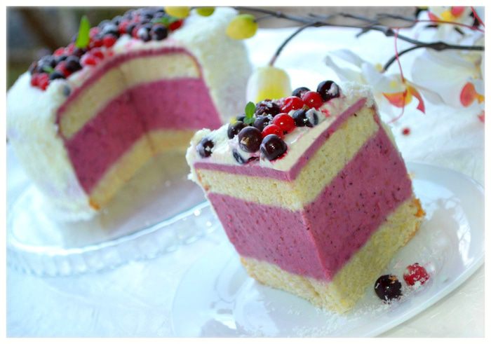 Бисквитно-муссовый торт &amp;quot;Дыхание весны&amp;quot;