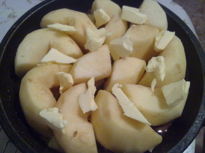 Яблочный пирог Tarte Tatin aux pommes