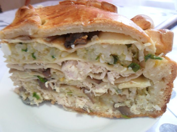 Блинный пирог «Курник»