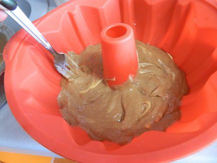 Шоколадно-банановый кекс