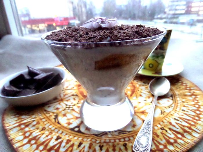 Тирамису с шоколадной крошкой