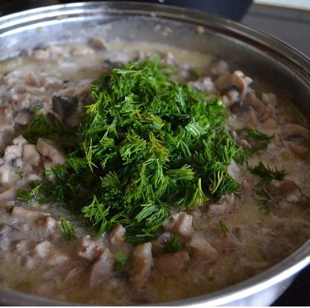 Феттучине с курицей и грибами