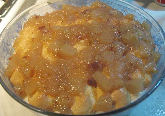 Тирамису &amp;quot;Пряная груша&amp;quot; (без яиц)