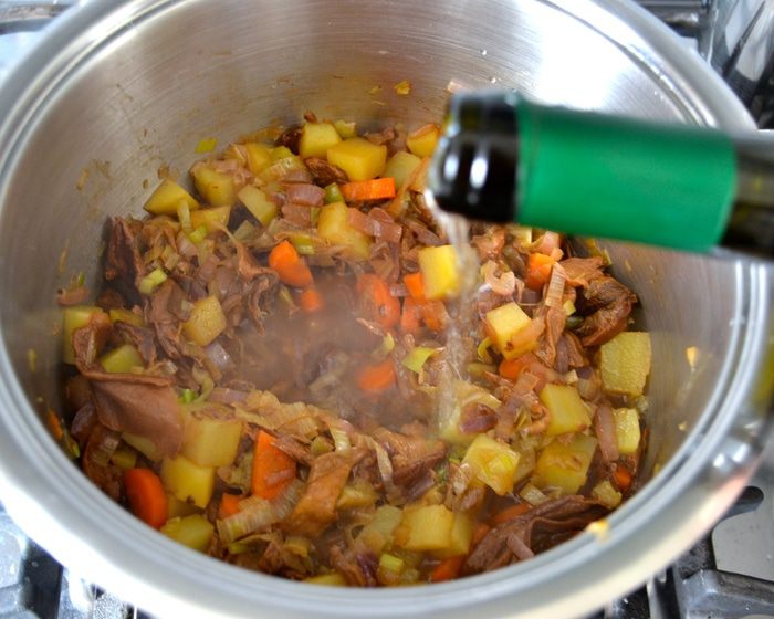 Велюте из сушеных белых грибов