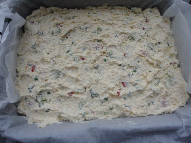 Творожная запеканка с сыром и овощами