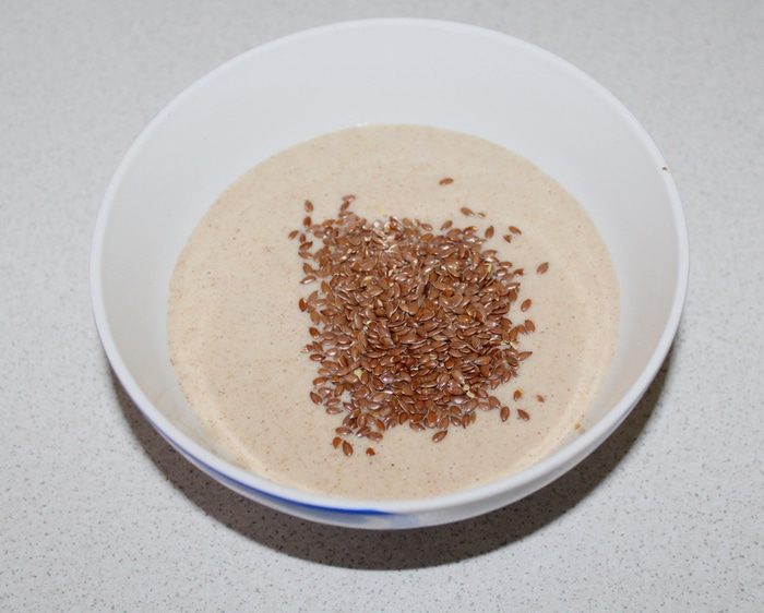 Блинчики с льняной мукой и льняными семечками