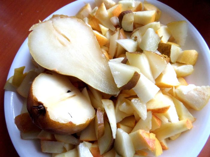 Яблочно-грушевый тарт Татен (tarte Tatin)