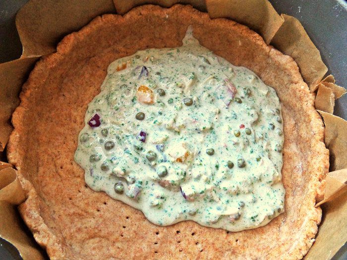 Киш «Тунец с овощами»