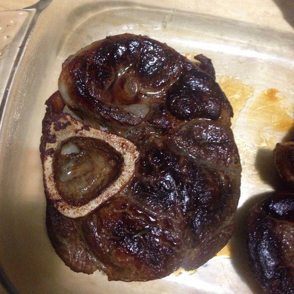 Говяжий стейк с гарниром из овощей