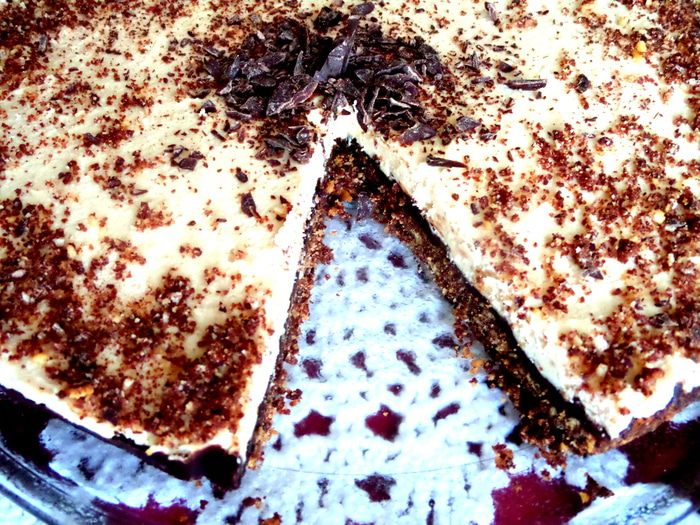 Чизкейк с шоколадом и домашним маскарпоне