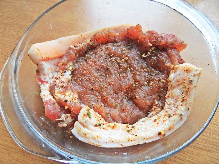 Отбивные в хрустящей корочке с рисом